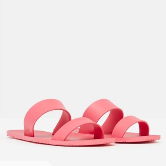 New JOULES ARA Ladies Recycled Rubber Mule Sandals light Pink flip flop size 8 - Picture 5 of 9